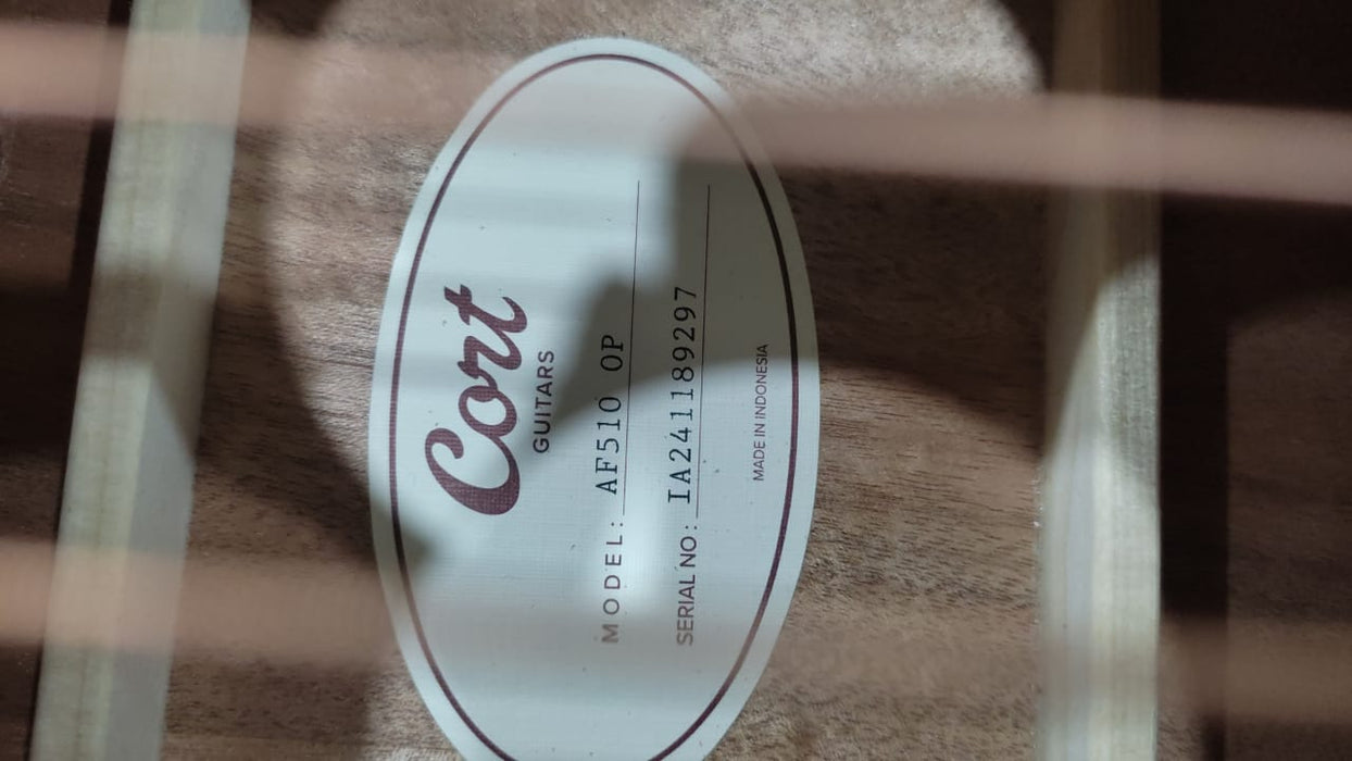 B STOCK (BS-509) Cort AF510 Acoustic Guitar with Bag - S/N:241189297
