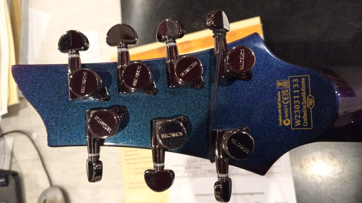 B STOCK (BS-521) Schecter Hellraiser Hybrid PT-7 - Ultra Violet [MIK] (PT7) (1937)
