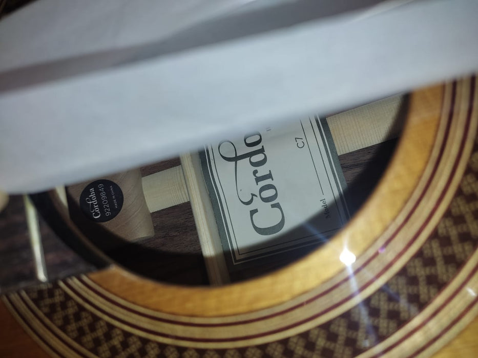 B STOCK (BS-523) Cordoba C7 CD Guitar Pack - Solid Canadian Cedar Top, Rosewood Back & Sides