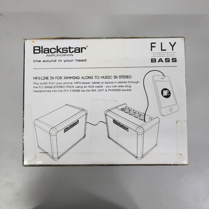 B STOCK (BS-532) Blackstar FLY 3 Bass Pack 1x3" 3-watt Bass Combo Amp w/Cabinet and Power Supply
