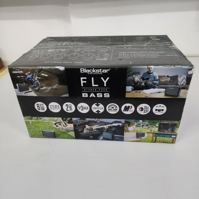 B STOCK (BS-532) Blackstar FLY 3 Bass Pack 1x3" 3-watt Bass Combo Amp w/Cabinet and Power Supply