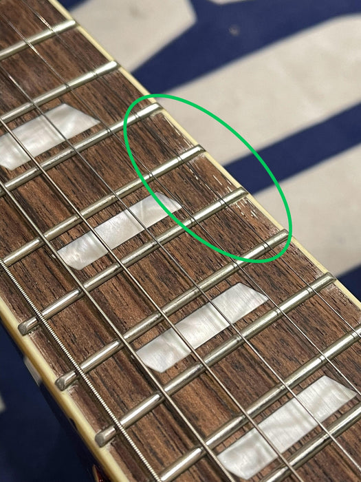 B STOCK (BS-543) Epiphone Noel Gallagher Riviera Semi-Hollowbody Electric Guitar, Case Included - Dark Red Wine