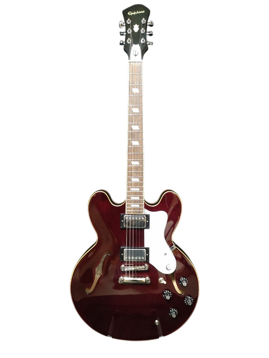 B STOCK (BS-543) Epiphone Noel Gallagher Riviera Semi-Hollowbody Electric Guitar, Case Included - Dark Red Wine