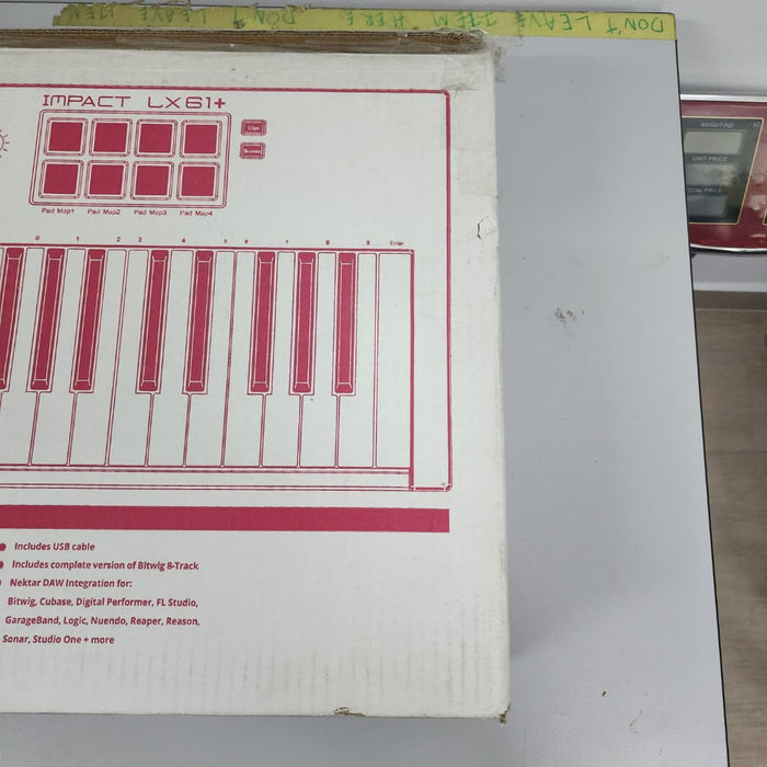 B STOCK (BS-544) Nektar Impact LX61+ 61 Key Synth Action Keys Keyboard Controller