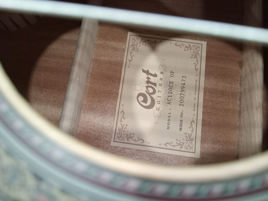 B STOCK (BS-546) Cort AC120CE Classical Guitar with Bag - Open Pore