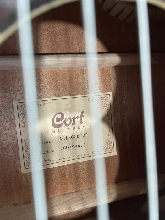 B STOCK (BS-546) Cort AC120CE Classical Guitar with Bag - Open Pore