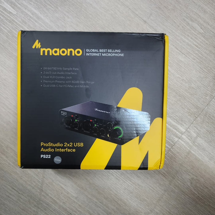 B STOCK (BS-579) MAONO PS22 Gray USB Audio interface