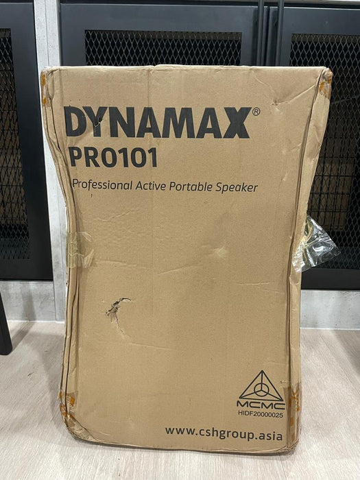 B STOCK (BS-598) Dynamax PRO101CF 10" Active Speaker with USB, Bluetooth, 1 Handheld Microphone and 1 Clip Mic