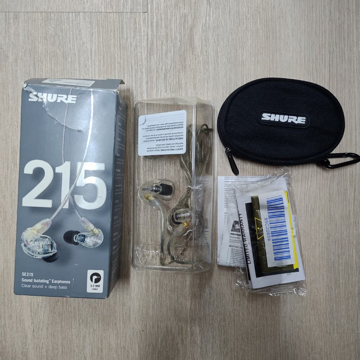 B STOCK (BS-617) Shure SE215 Sound Isolating Earphones - Clear