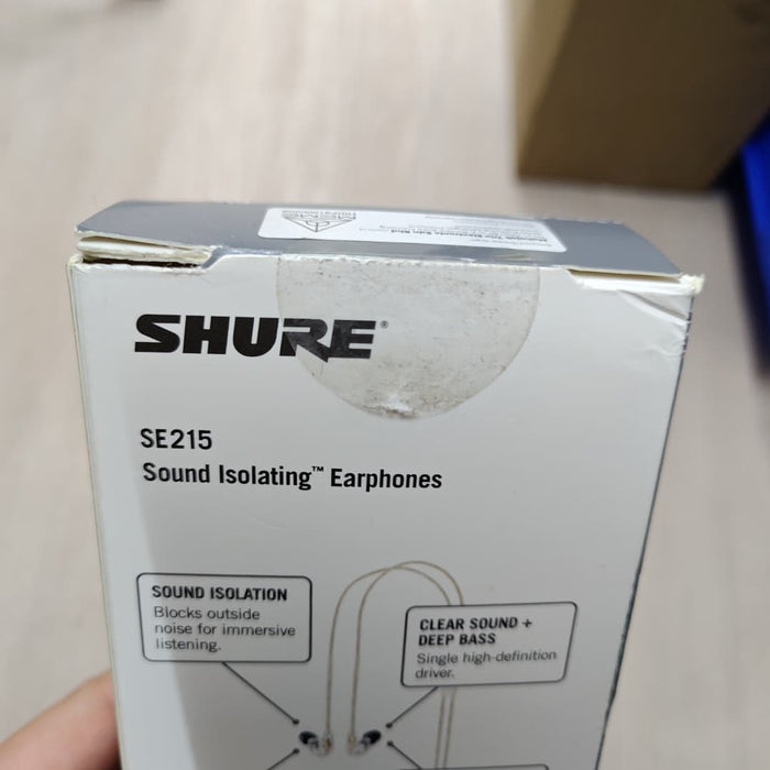 B STOCK (BS-617) Shure SE215 Sound Isolating Earphones - Clear