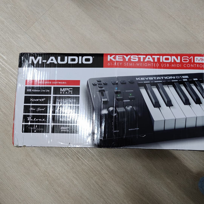 B STOCK (BS-621) M-Audio Keystation 61 MK3 61-key MIDI Controller Keyboard