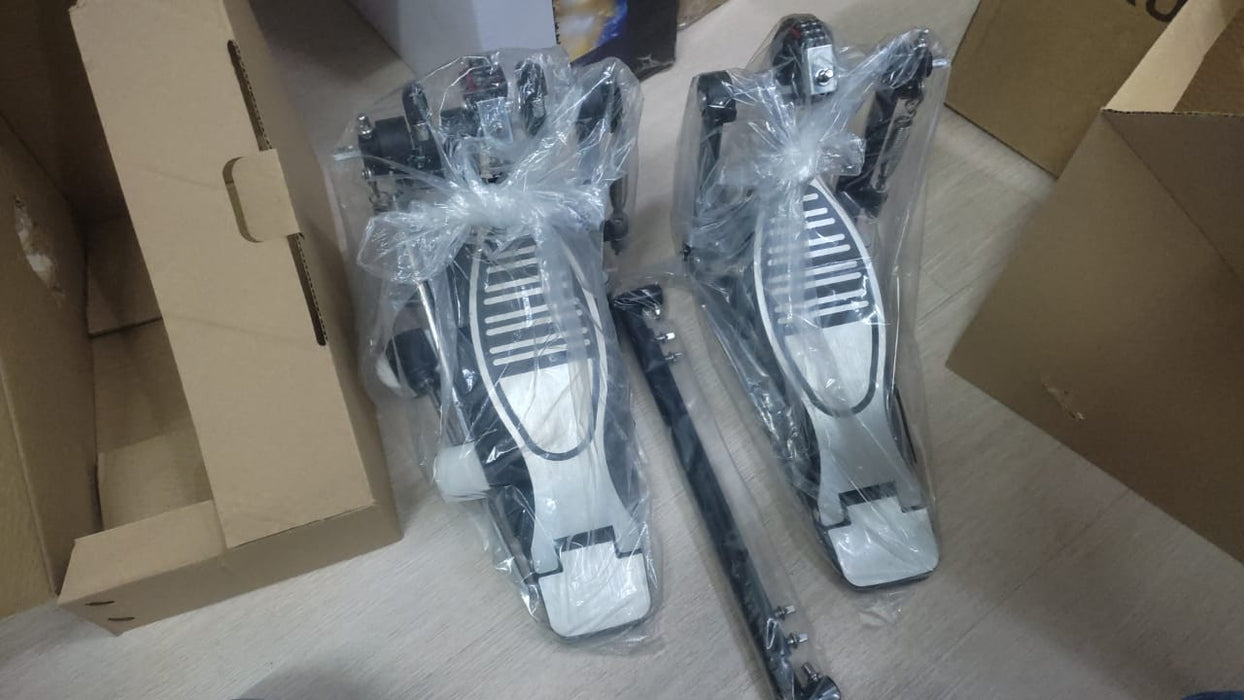 B STOCK (BS-623) Bullet Groove Drum Double Pedal for Bass Drum, Double Bass Pedal, Kick Bass Drum Double Pedal, Best Budget Bass Double Pedal