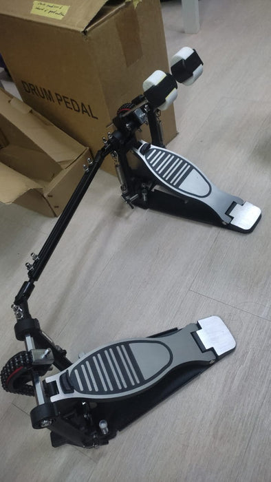 B STOCK (BS-623) Bullet Groove Drum Double Pedal for Bass Drum, Double Bass Pedal, Kick Bass Drum Double Pedal, Best Budget Bass Double Pedal