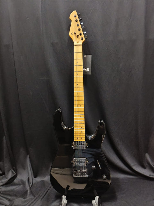 B STOCK (BS-648) Stagg SEM-TWO H BK Metal Series Electric Guitar - Black