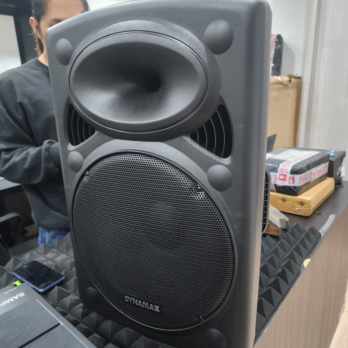 B STOCK (BS-652) Dynamax PRO151C 15" Active Speaker with USB, Bluetooth and 2 x Handheld Microphone