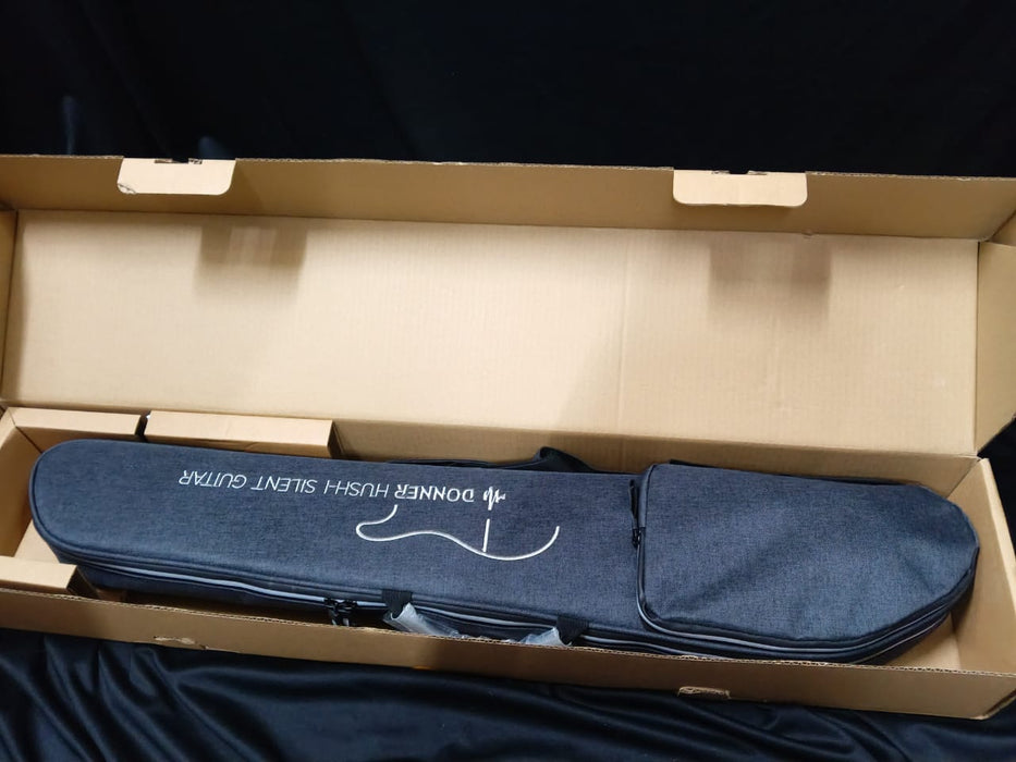 B STOCK (BS-654) Donner HUSH-I Acoustic-Electric Guitar Kit for Travel Silent Practice - Sunburst