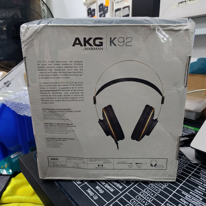 B STOCK (BS-667) AKG K92 Closed-back Monitor Headphones