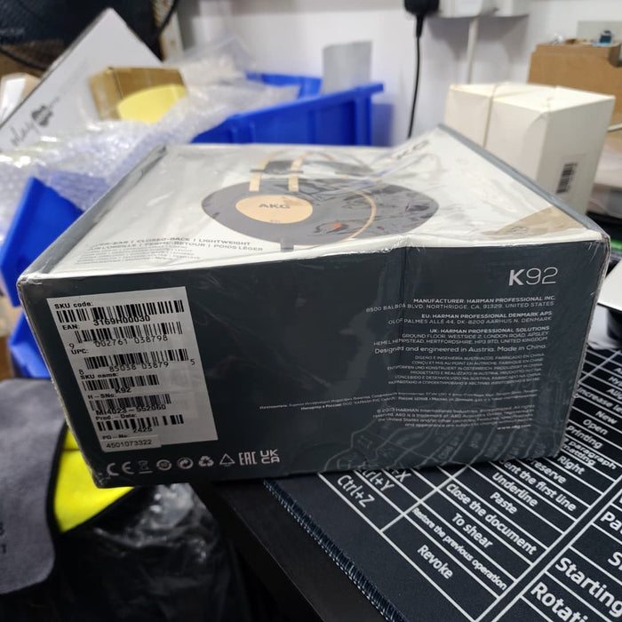 B STOCK (BS-667) AKG K92 Closed-back Monitor Headphones