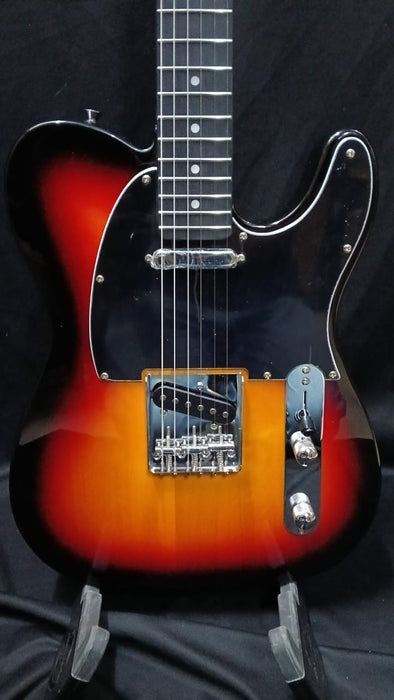 B STOCK (BS-671) Smiger S-G17-SB Budget Beginner Electric Guitar - SS Tele Style Sunburst for Rock Kapak
