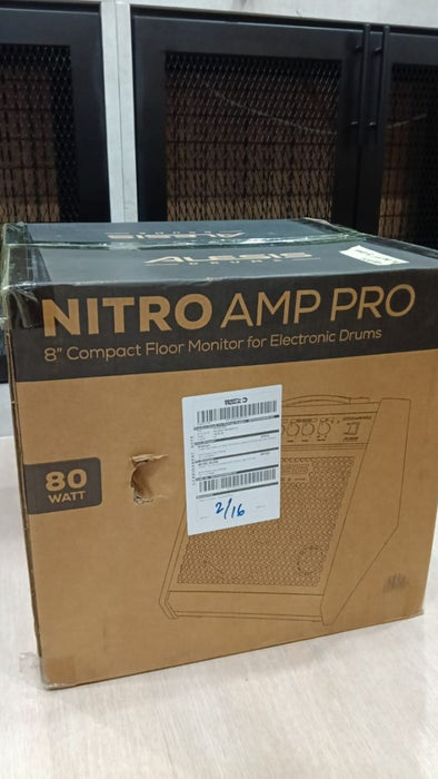B STOCK (BS-674) Alesis Nitro Amp Pro 8” Compact Floor Monitor for Electronic Drums