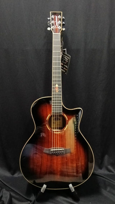B STOCK (BS-684) Tanglewood TWX6CEK Venetian Cutaway with Premium Plus EQ System All Figured Koa - Autumn Burst Gloss