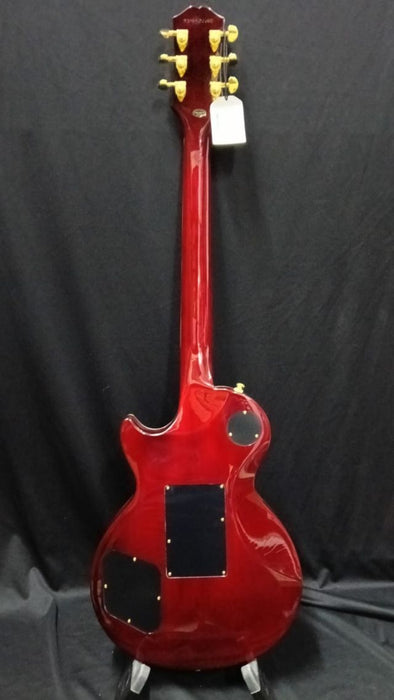 B STOCK (BS-691) Epiphone Alex Lifeson Les Paul Custom Axcess Electric Guitar, Case Included - Ruby