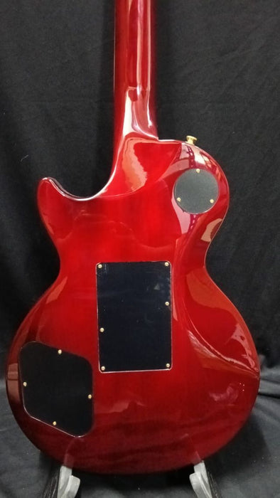 B STOCK (BS-691) Epiphone Alex Lifeson Les Paul Custom Axcess Electric Guitar, Case Included - Ruby