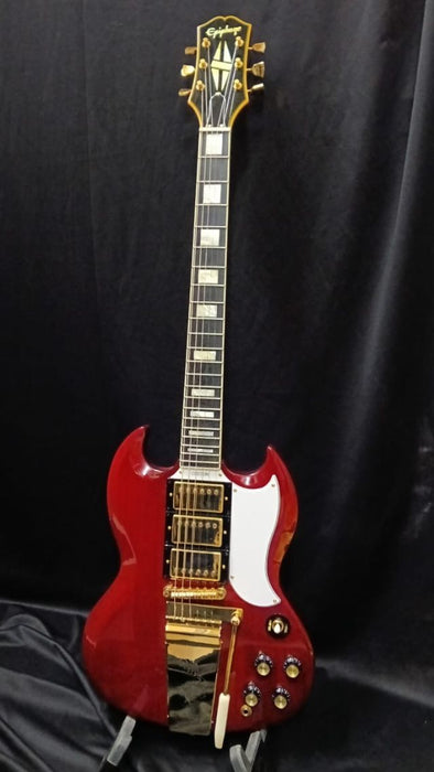 B STOCK (BS-695) Epiphone Joe Bonamassa 1963 SG Custom (Incl. Hard Case) - Dark Wine Red