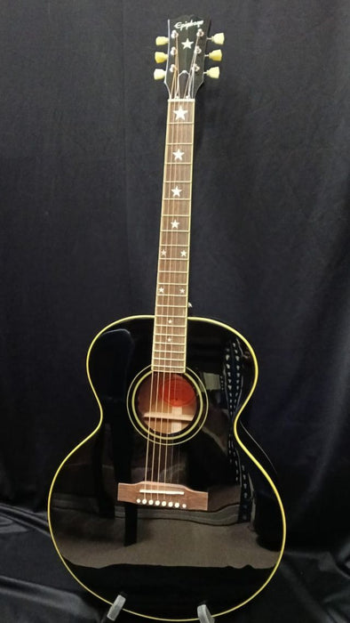 B STOCK (BS-696) (Epiphone Inspired by Gibson Custom) Epiphone J-180 LS Acoustic-Electric Guitar - Ebony