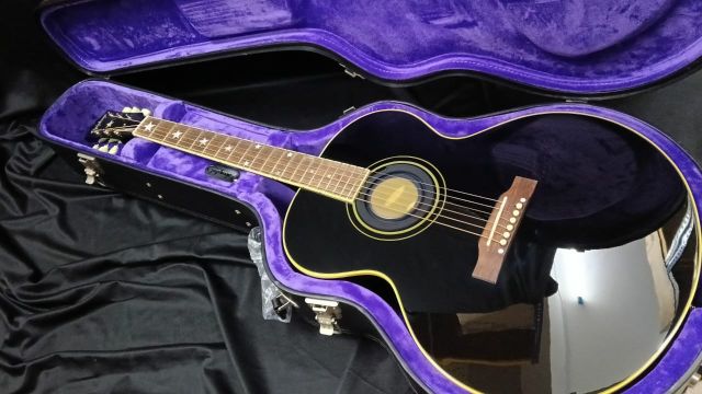 B STOCK (BS-696) (Epiphone Inspired by Gibson Custom) Epiphone J-180 LS Acoustic-Electric Guitar - Ebony