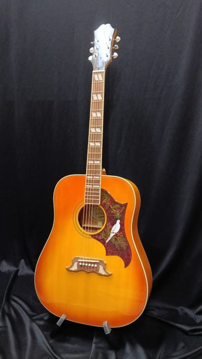 B STOCK (BS-707) Epiphone Dove Studio Acoustic-Electric Guitar - Violinburst