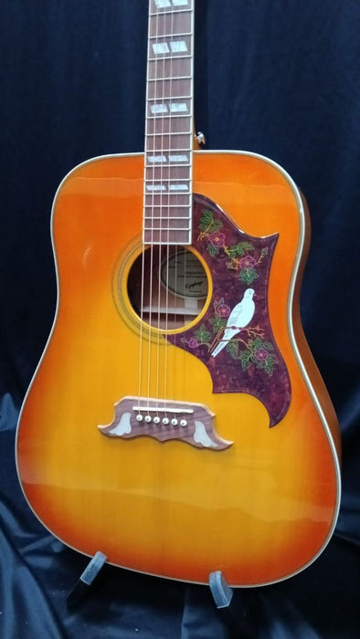 B STOCK (BS-707) Epiphone Dove Studio Acoustic-Electric Guitar - Violinburst