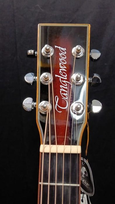 B STOCK (BS-715) Tanglewood TWX1EK Mini Folk with Premium Plus EQ System All Figured Koa - Autumn Burst Gloss