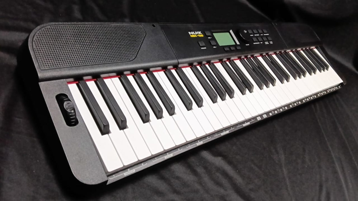 B STOCK (BS-740) NUX NEK-100 61 Keys Portable Digital Electronic Keyboard with Touch Response and Bluetooth