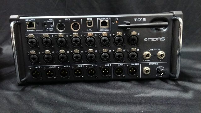 B STOCK (BS-745) Midas MR18 18-Input Digital Mixer for iPad/Android Tablets