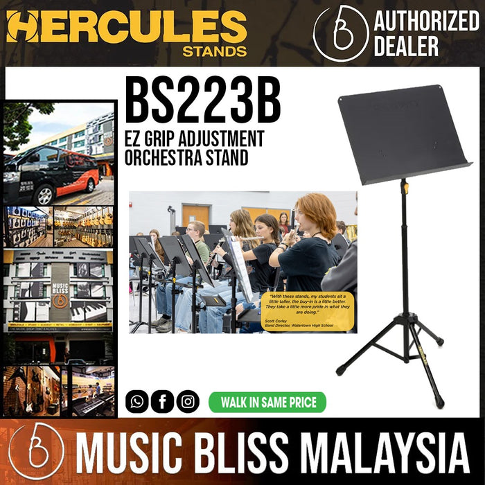 Hercules BS223B Music Stand - Music Bliss Malaysia