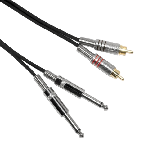 Bespeco BSY2JR150 – 1.5 Metre (2x 1/4″ Mono Jack – 2x RCA Male) Interlink Cable