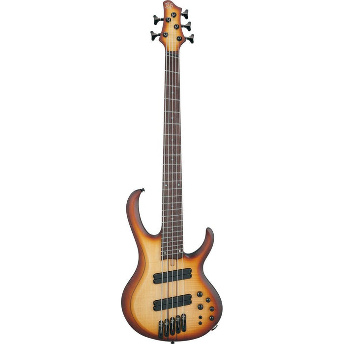 Ibanez Bass Workshop BTB705LM Bass Guitar - Natural Browned Burst Flat - Music Bliss Malaysia