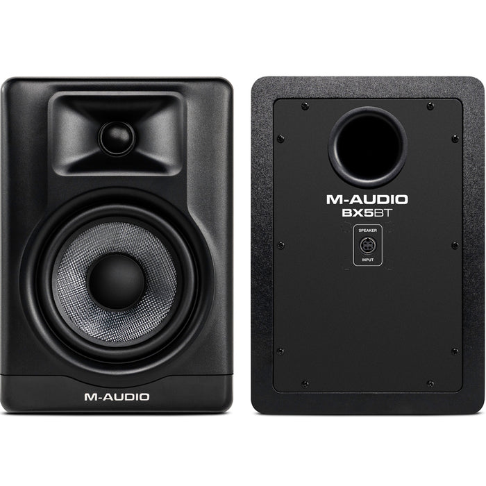 M-Audio BX5 BT 5 inch DSP-Enhanced, Desktop Powered Studio Monitor Pair with Bluetooth and App Control - Pair