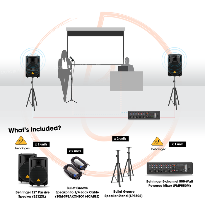 Behringer Essential PA Bundle