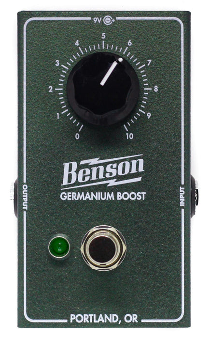 Benson Amps Germanium Boost Guitar Effects Pedal