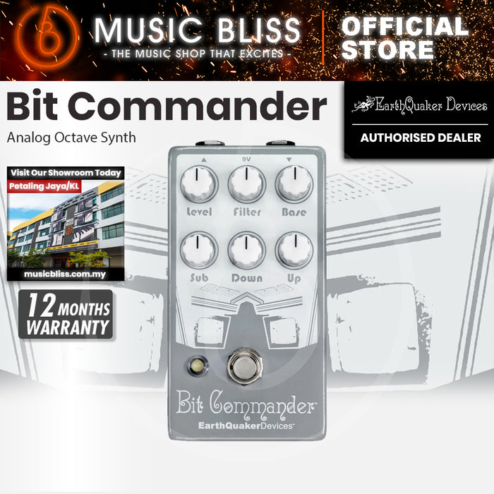 EarthQuaker Devices Bit Commander V2 Monophonic Analog Guitar Synthesizer Pedal
