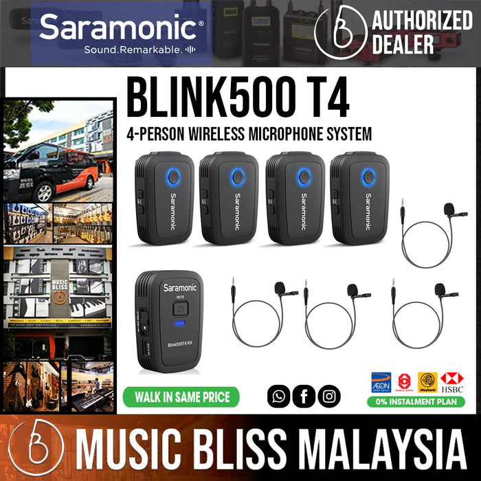 Saramonic Blink500 T4 4-channel Wireless Microphone System