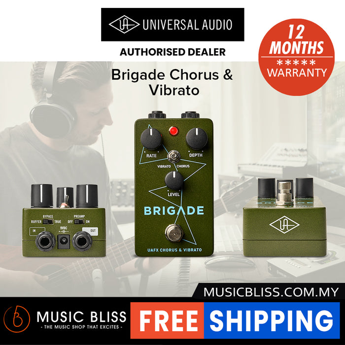 Universal Audio UAFX Brigade Chorus and Vibrato Effects Pedal
