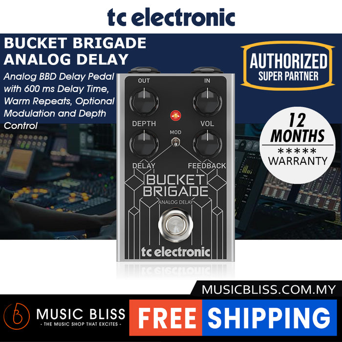 TC Electronic Bucket Brigade Analog Delay Pedal - Music Bliss Malaysia