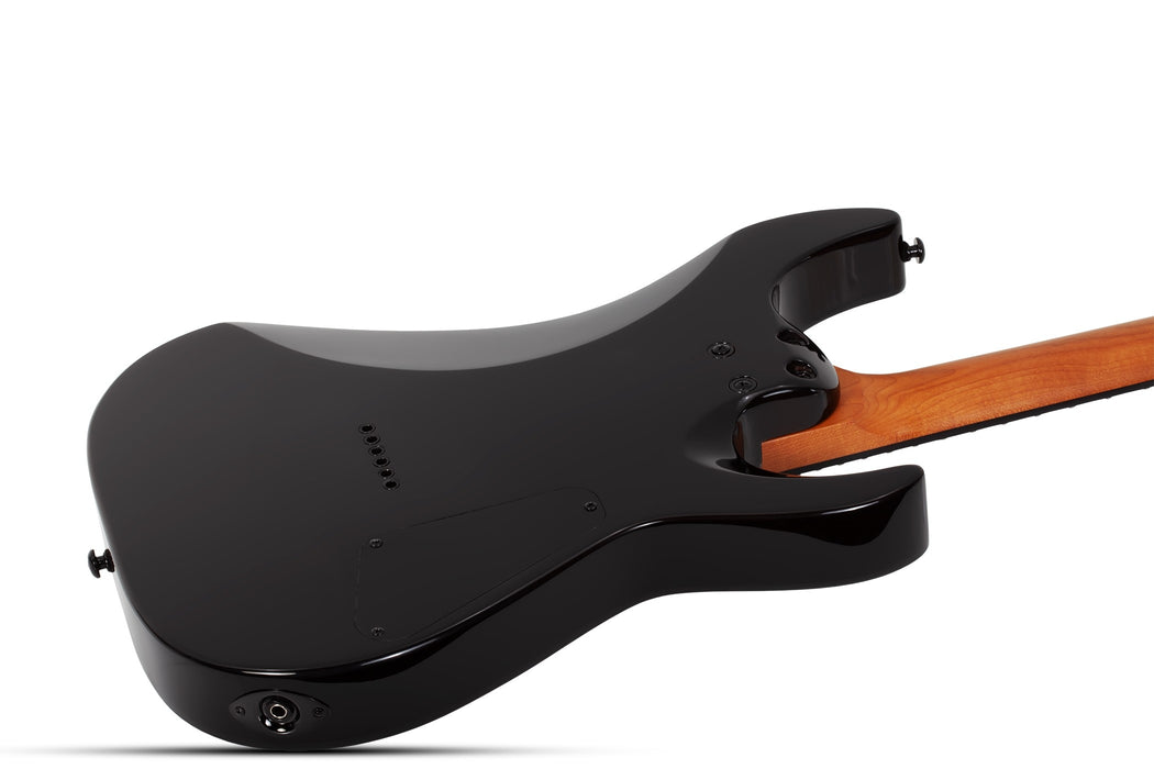 Schecter C-1 Standard Left-Handed Electric Guitar - Black Fade Burst Burl