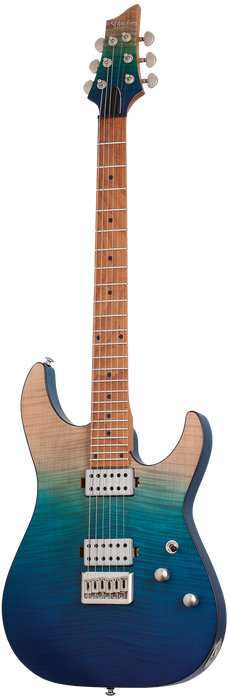 Schecter C-1 Standard Plus Electric Guitar - Blue Fade