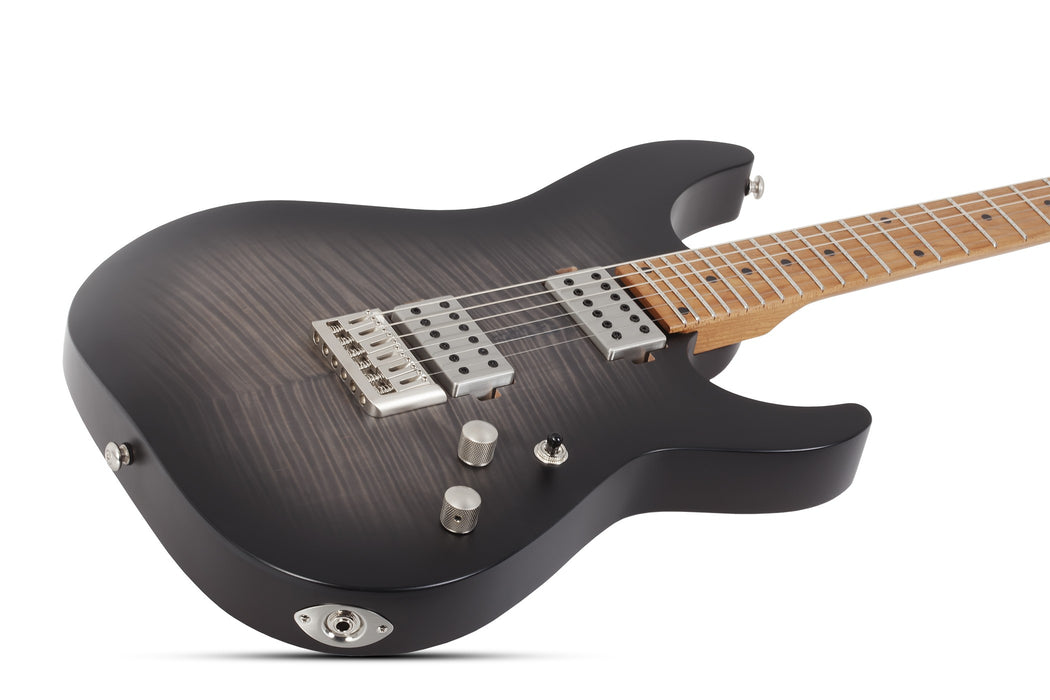 Schecter C-1 Standard Plus Electric Guitar - Trans Black Burst