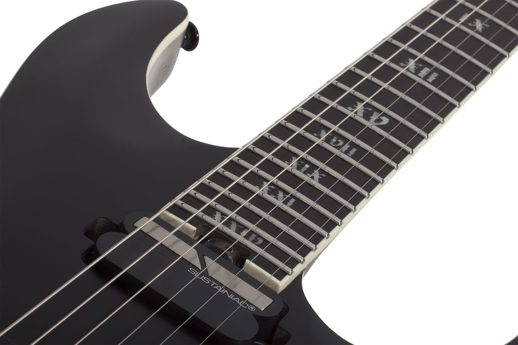 Schecter C-1-S HT SLS Elite Evil Twin Electric Guitar - Satin Black