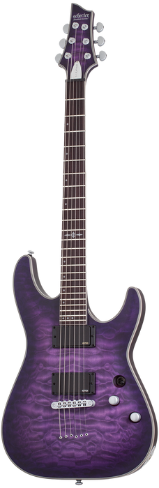 Schecter C-1 Platinum Electric Guitar - Satin Purple Burst